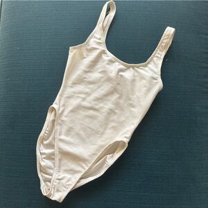 White Sleeveless Bodysuit / Leotard
